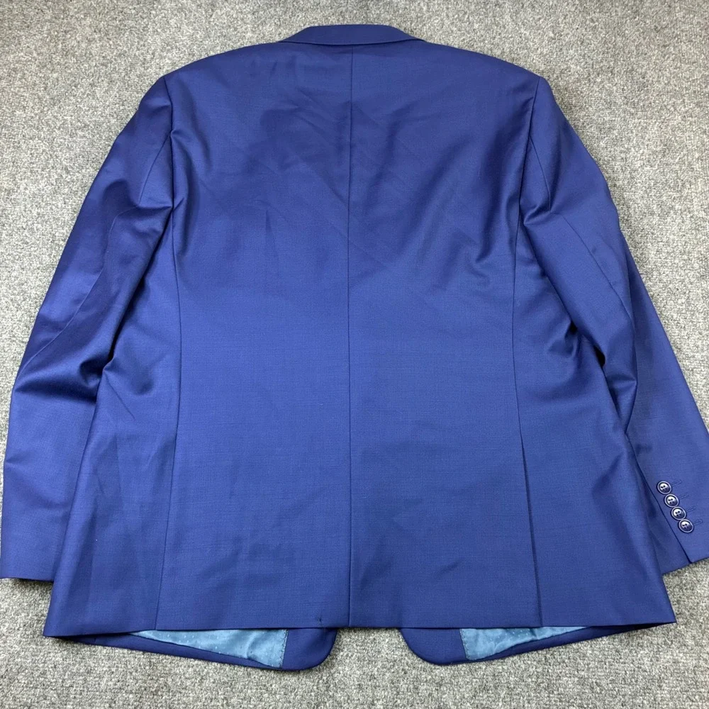 Mantoni Mens Royal Blue 100% Fine Wool 2 Button Suit Set M40901 Size 36R
